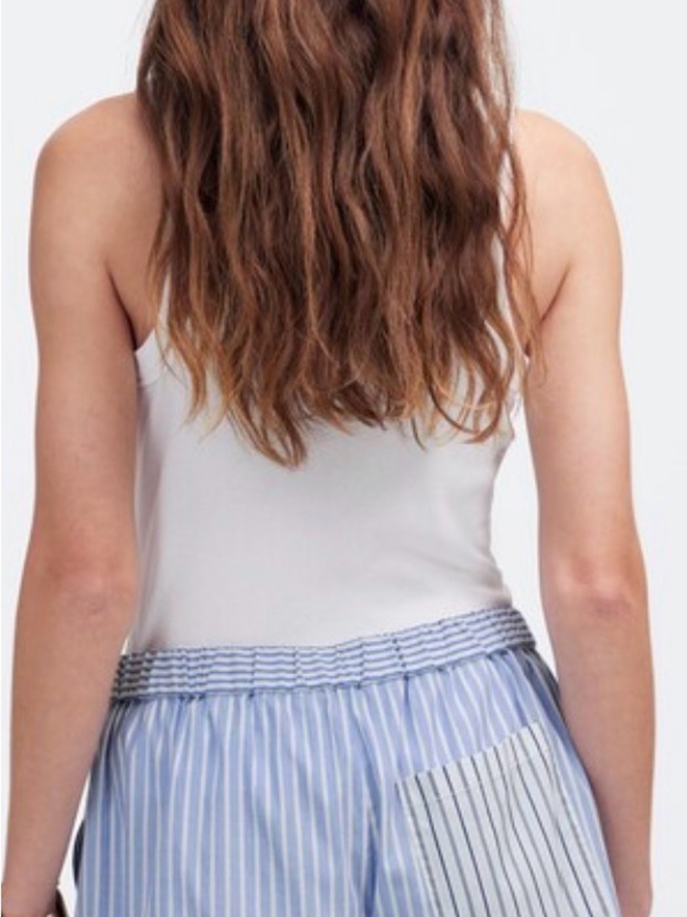 Madewell Matching Set
Light Blue/White Stripe
Shirt:  OVERSIZED M
Shorts:  L - Picture 9 of 12